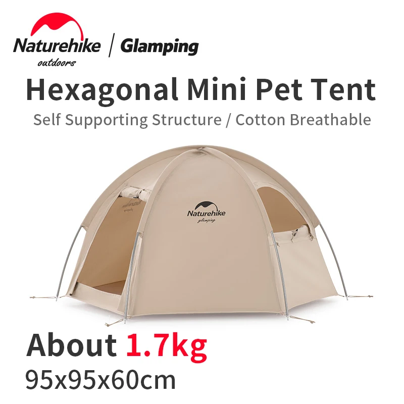 

Naturehike 휴대성 Mini Pet Tent Cotton Dog House Outdoor Waterproof 2 Windows Self Reliant Pet Sleep Bed Cat Nest Pet Supplies