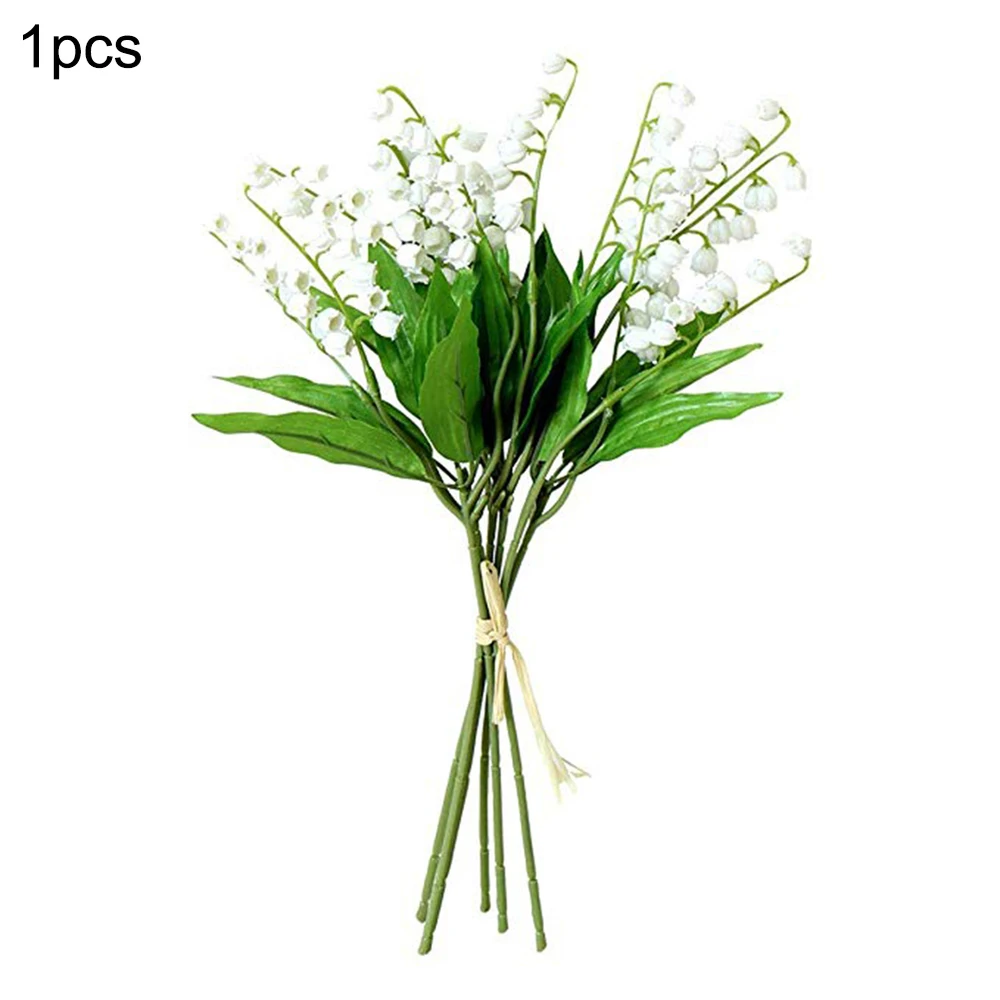 12 шт искусственная лилия долина цветы Буш для домашнего сада Свадебные украшения
