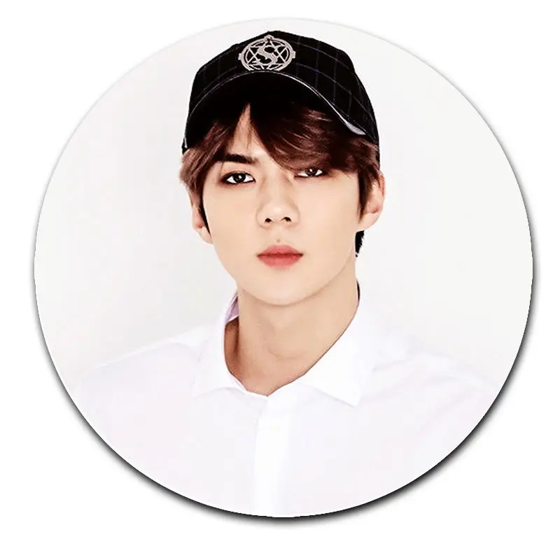 Kpop EXO значок Chanyeol Sehun Брошь булавка Рождественский подарок нагрудная булавка значок сувенир - Окраска металла: Sehun 2