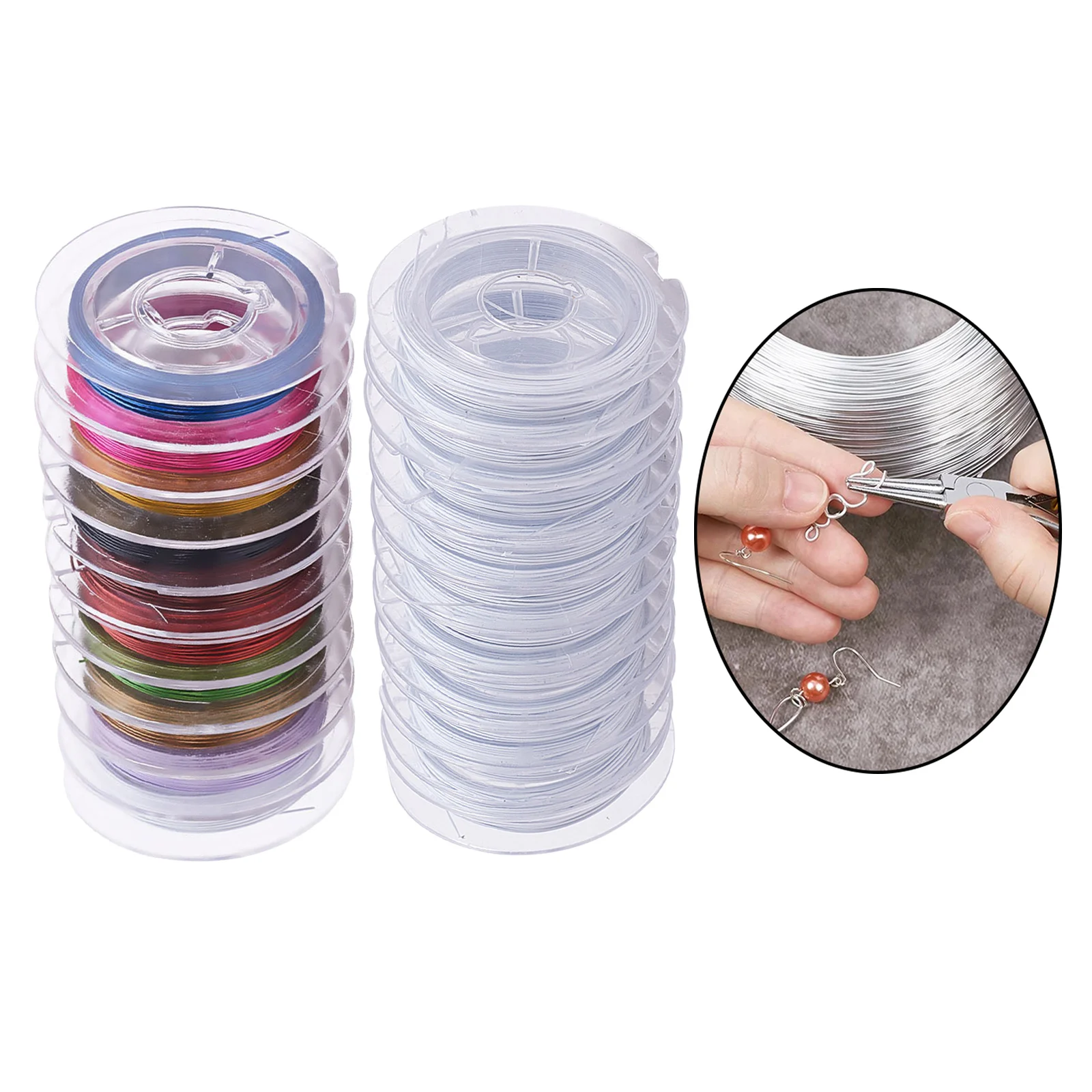 

Бусина из 7 нитей с хвостом 10 м, проволока для бисероплетения