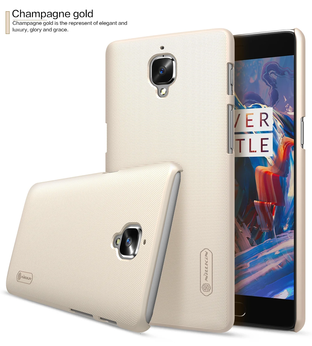 Для Oneplus 3 чехол для One plus 3T A3000 чехол NILLKIN Super Frosted Shield caso чехол s чехлы для Oneplus3 для Oneplus 3T+ подарок
