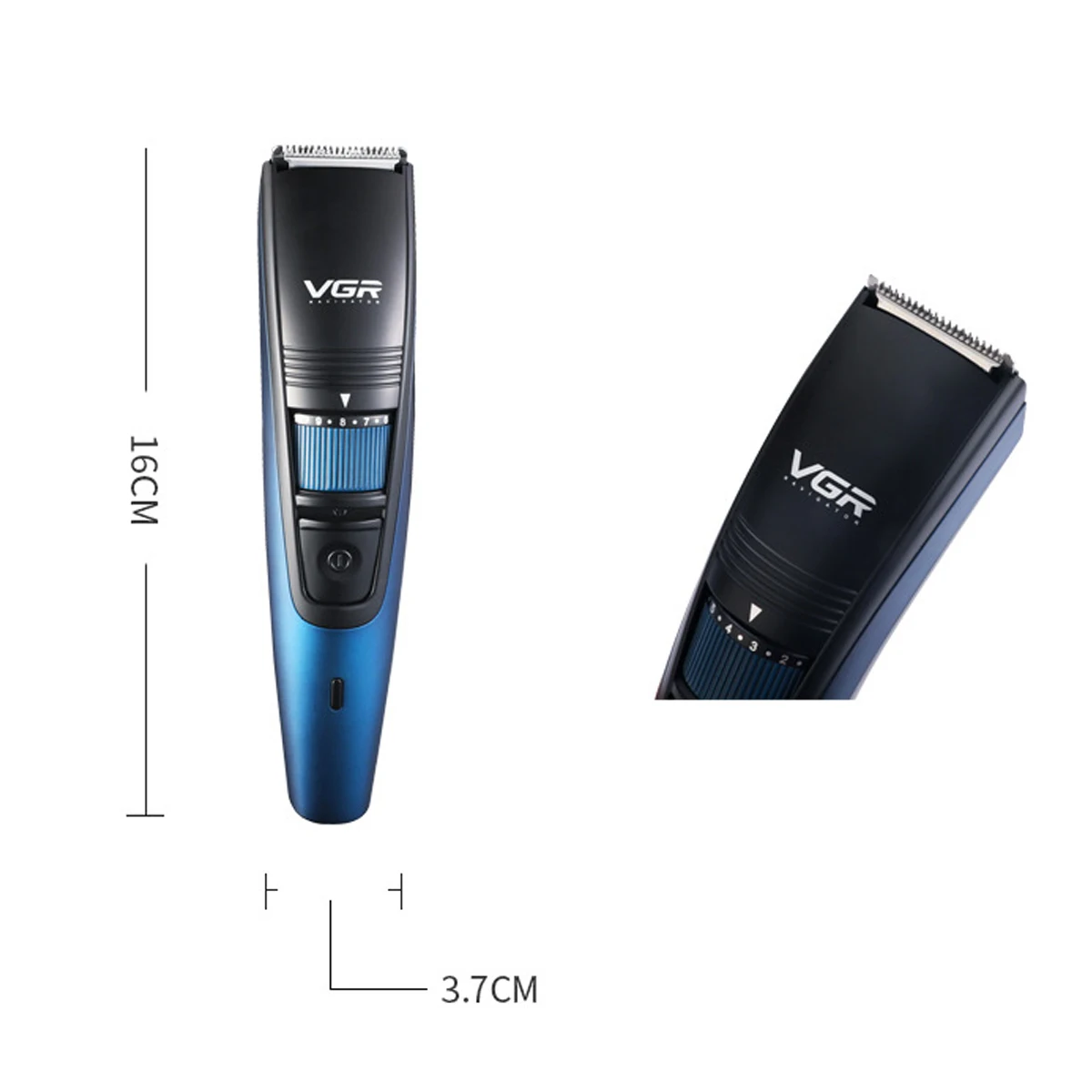 

New Electric Hair Clipper Hair Shaver USB Rechargeable Waterproof Beard Trimmer Shaver Hair Trimmer Adjustable Limit Comb
