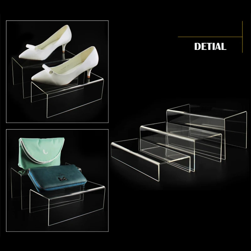 Прозрачная акриловая U-образная стойка для ювелирных изделий игрушечная обувь