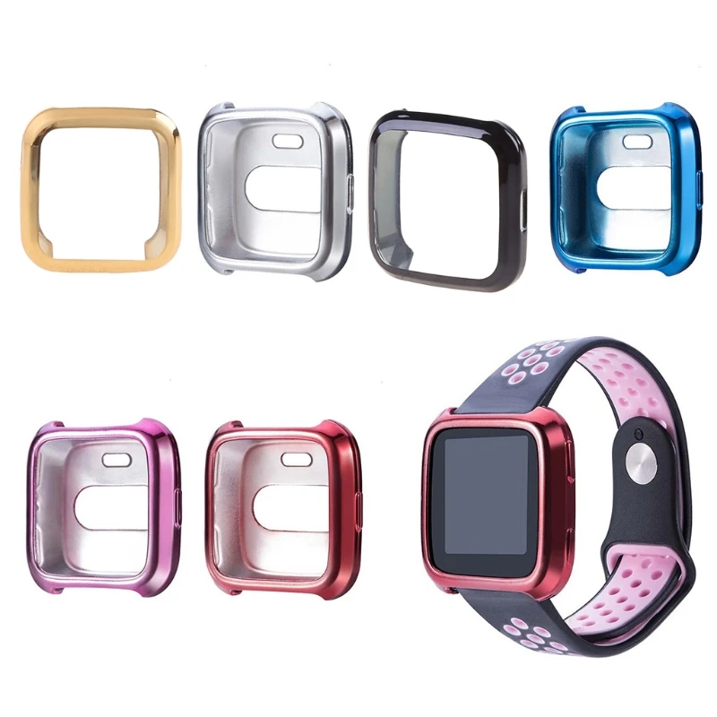 f3ma ultra thin soft tpu case cover for fitbit versa full protection silicone cases wearable devices smart watch protector free global shipping