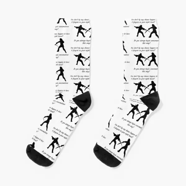 

Носки Westley And Inigo женские/мужские, дышащие Забавные милые хлопковые удобные зимние спортивные с узором, унисекс