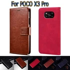 Крышка для POCO X3 Pro Чехол Флип кожаный бумажник-книжка принципиально PoKo X3 Pro Чехол защитный чехол для мобильного телефона с магнитной карты Etui чехол-сумка