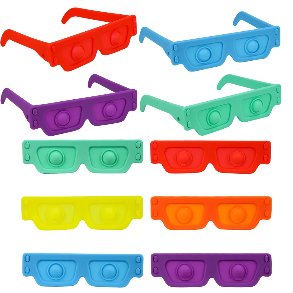 

Новинка, Игрушка антистресс Pop It Fidget для взрослых и детей, игрушки антистресс, креативные детские очки, силиконовые игрушки, рождественский ...