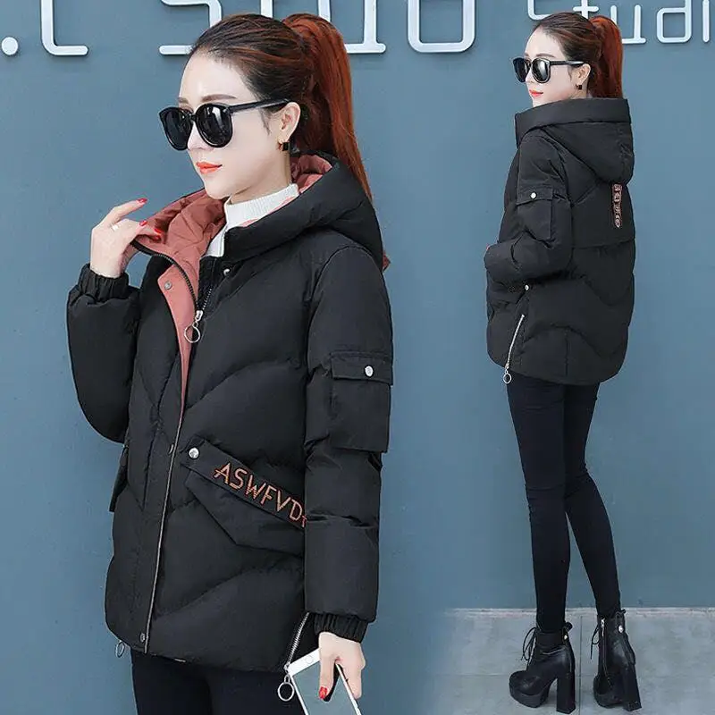 

Winter women's embroidered cotton padded jacket short 2020 new fashion Korean bread jacket down cotton padded jacket