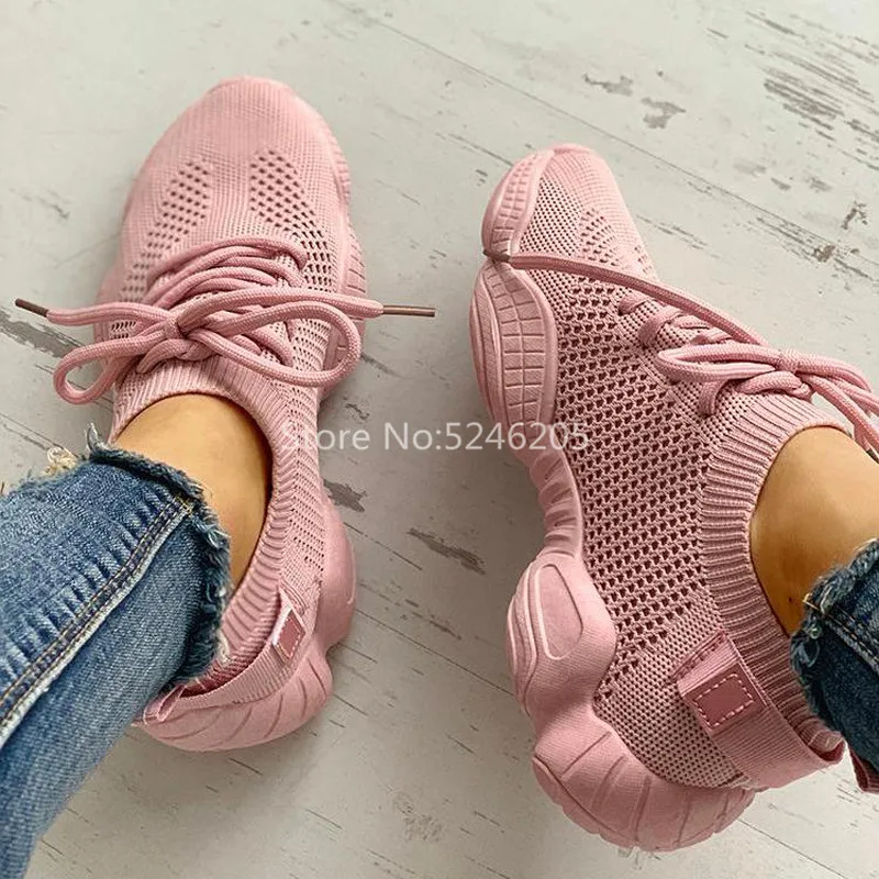 Женские кроссовки с сеткой на шнуровке розовые бежевые белые черные
