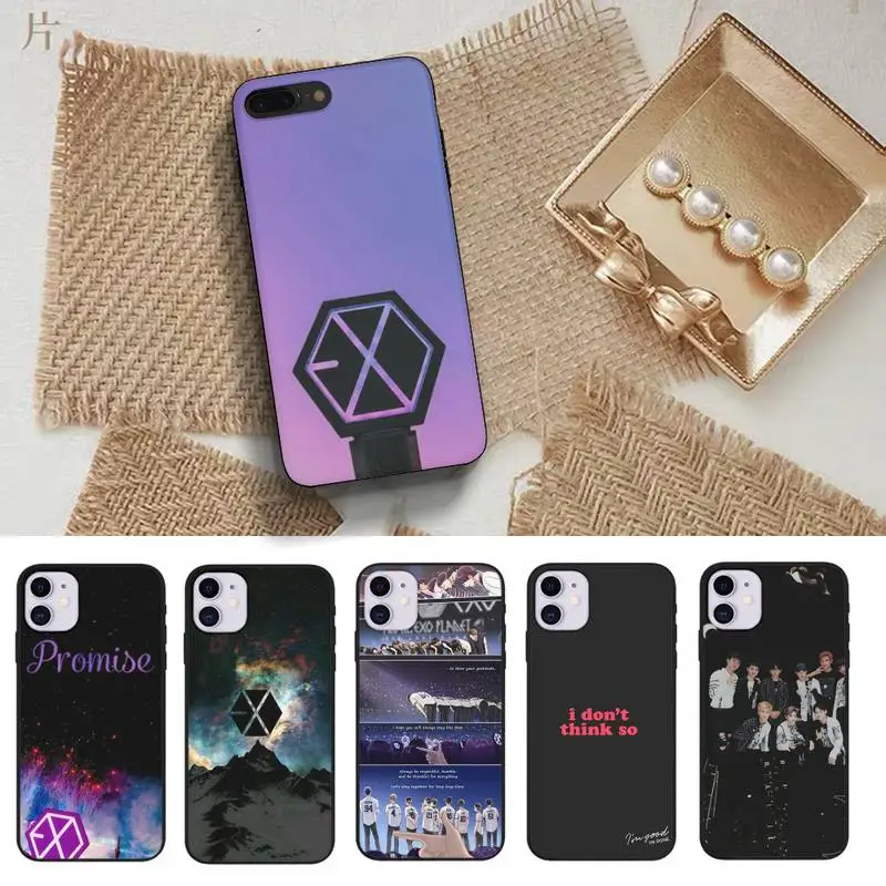 

Kpop Exos Phone Case Fundas Shell Cover For Iphone 6 6s 7 8 Plus Xr X Xs 11 12 13 Mini Pro Max