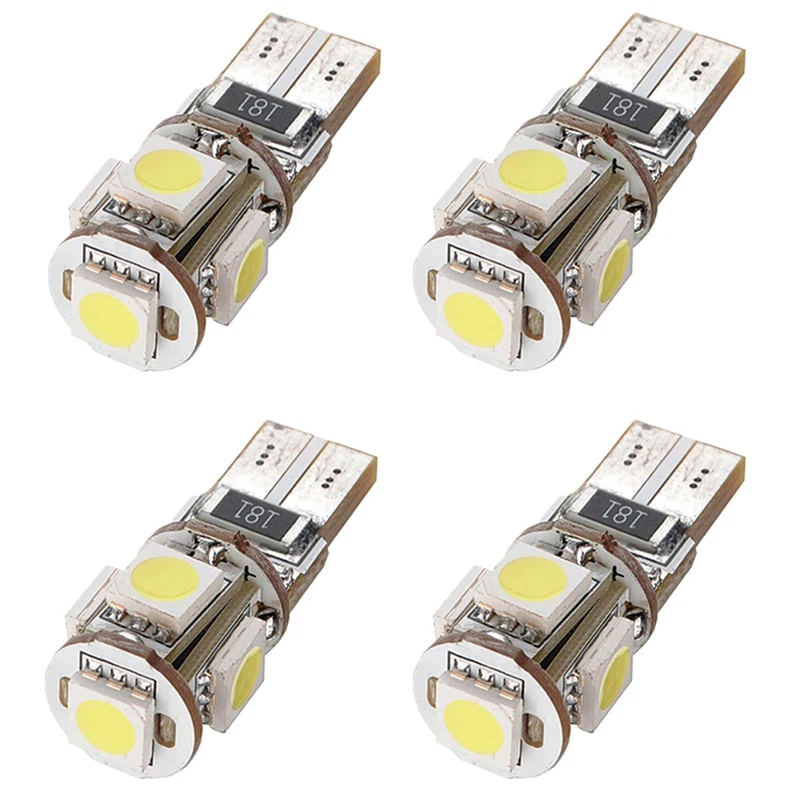 

4 xCanBus T10 194 168 5050 W5W парковка светильник светодиодный 5 SMD, работающего на постоянном токе 12 В в ксеноновая Автомобильная задняя светильник ном...