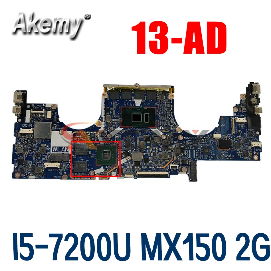 

For HP 13-AD 13-AD019TX 13-AD020TX Laptop Motherboard SR342 I5-7200U MX150 2G 6050A2919201-MB-A01 926317-001 926317-501