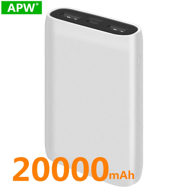 Внешний аккумулятор 20000 мАч 18 Вт USB Type C QC3.0 PD двусторонняя быстрая зарядка внешний
