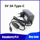 Raspberry Pi 4 alimentation 5V 3A, адаптер type-c, зарядное устройство для детей