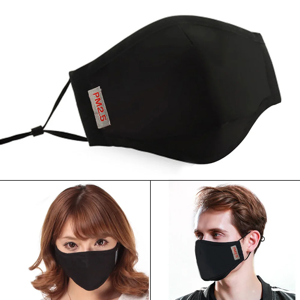 PM2.5 противотуманная маска от смога для рта с фильтром из активированного угля
