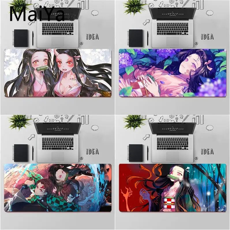 Maiya высшее качество Demon Slayer Nezuko красивый коврик для мышки в стиле аниме Бесплатная