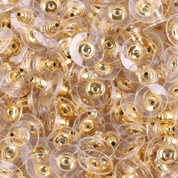 100 200pcsrubber earring backs hooks stoppers round ear plug blocked caps earring sleeves for jewelry making diy accessories