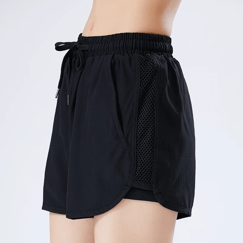 

Women Sport Shorts 2 In 1 Gym Leggings Elastic Waist Running Tight 2021 New Yoga Short Quick Dry Fitness Workout Shorts