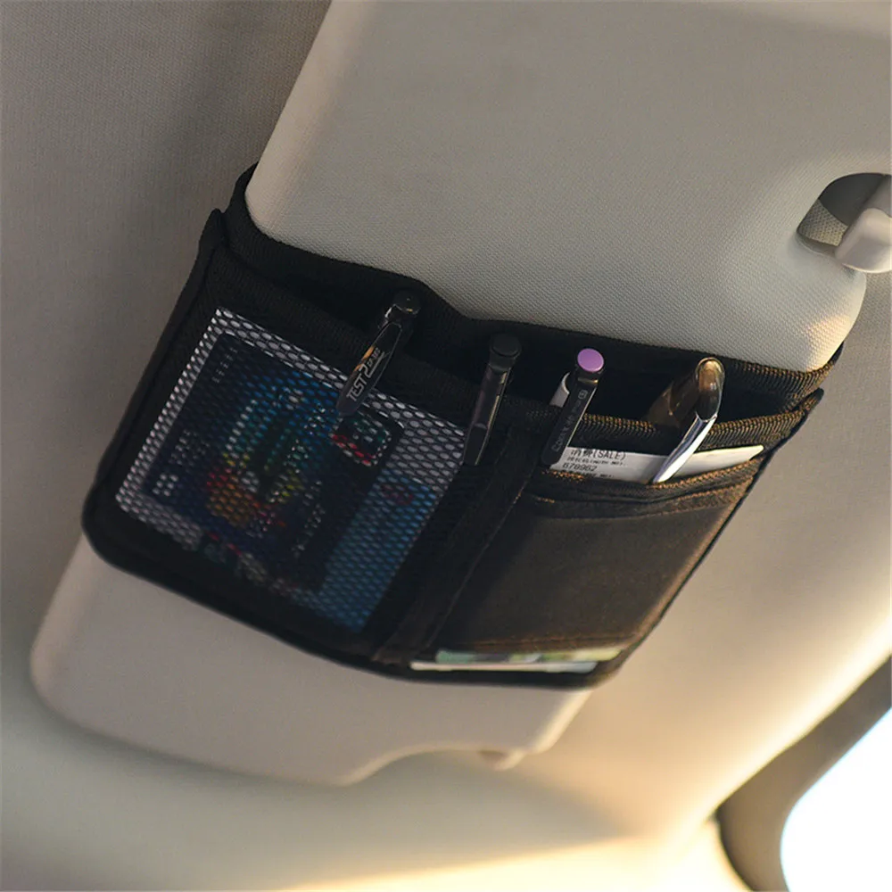 Универсальный автомобильный Органайзер с козырьком держатель чехол для карт