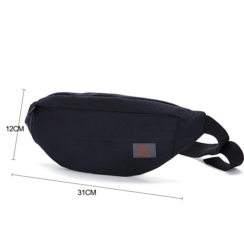 

2021 Nieuwe Mannen Toevallige Taille Verpakking Tas Merk Canvas Schoudertas Fanny Packs Vrouwen Belt Bag Zwart bum Hip Bag