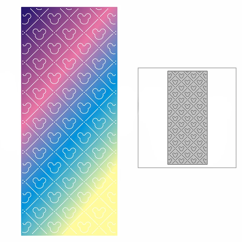 

Новинка тонкая пятнистая мышь фоновая пластина ремесло тиснение 2021 металлические Вырубные штампы для «сделай сам» Скрапбукинг альбом изго...