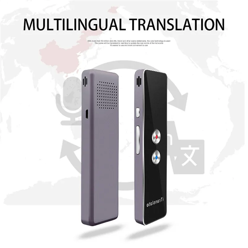 Translaty Smart мгновенный в реальном времени голосовой многоязычный переводчик портативный Bluetooth беспроводной голосовой переводчик