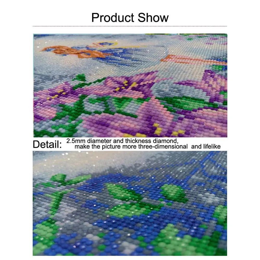 5D DIY Алмазный цветок вышивка крестиком Бриллиантовая фотография домашний декор