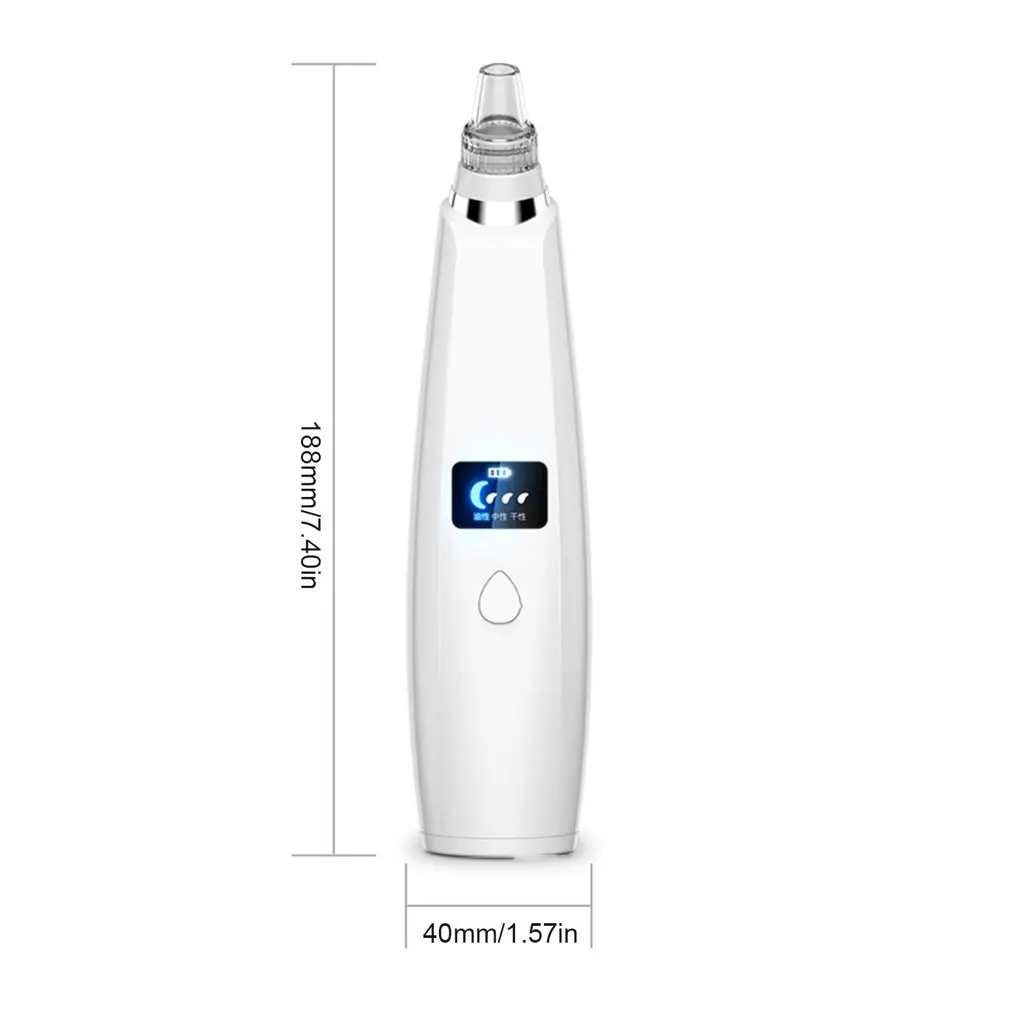 

Blackhead Remover Pore Vacuum Electric Face Vacuum Pore Cleaner White Heads Removal With 6 Suction Heads