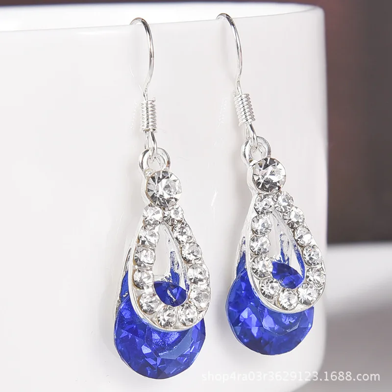 Женские серьги 2020 Корейская версия нового кристалла с длинной кисточкой цветные