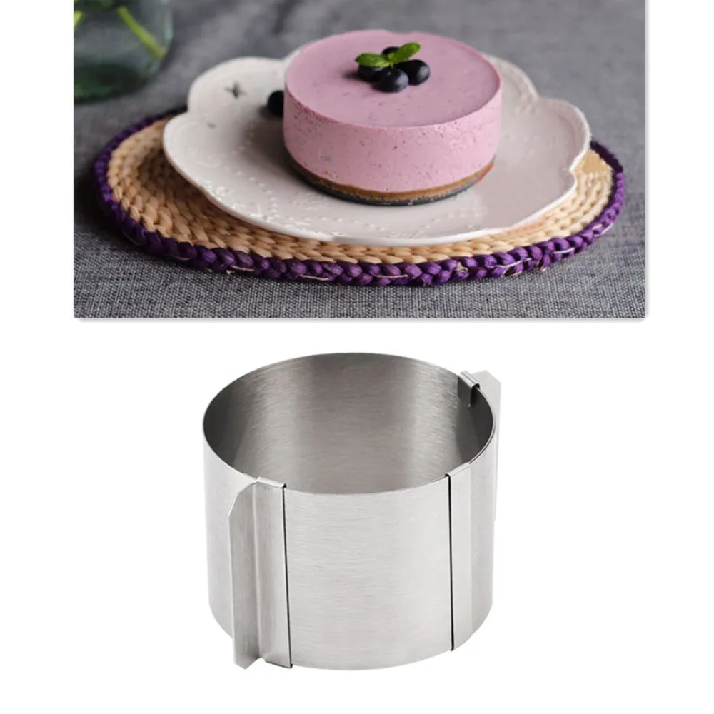 1 шт. Регулируемая Нержавеющая сталь 3D круглая форма для торта Формы выпечки