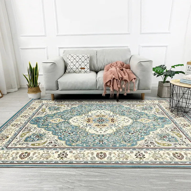 

Carpets Persian Vintage Carpet for Living Room Bedroom Mat Non-Slip Area Rugs Absorbent Boho Morocco Ethnic Retro Carpet 160x230