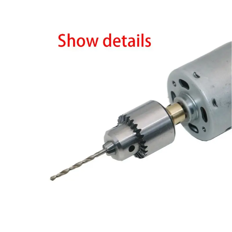 

Micro Drill Chucks Motor Jaw Clamping 0.3-4mm Cone Mounted Spindle 3.17mm Shaft