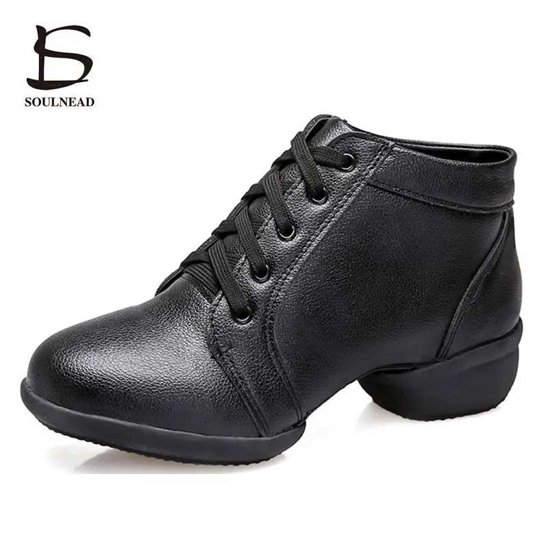 

Women Modern Dance Shoes Soft Sole Sports Glitter Dance Sneakers Lace-up Hip-hip Jazz Dancing Shoes Woman Fitness Dance Sneakers