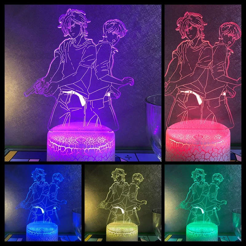 

Explosive Anime Series Colorful Touch Night Light Creative Bedroom Atmosphere Decoration Children's Holiday Gift Acrylic Figure