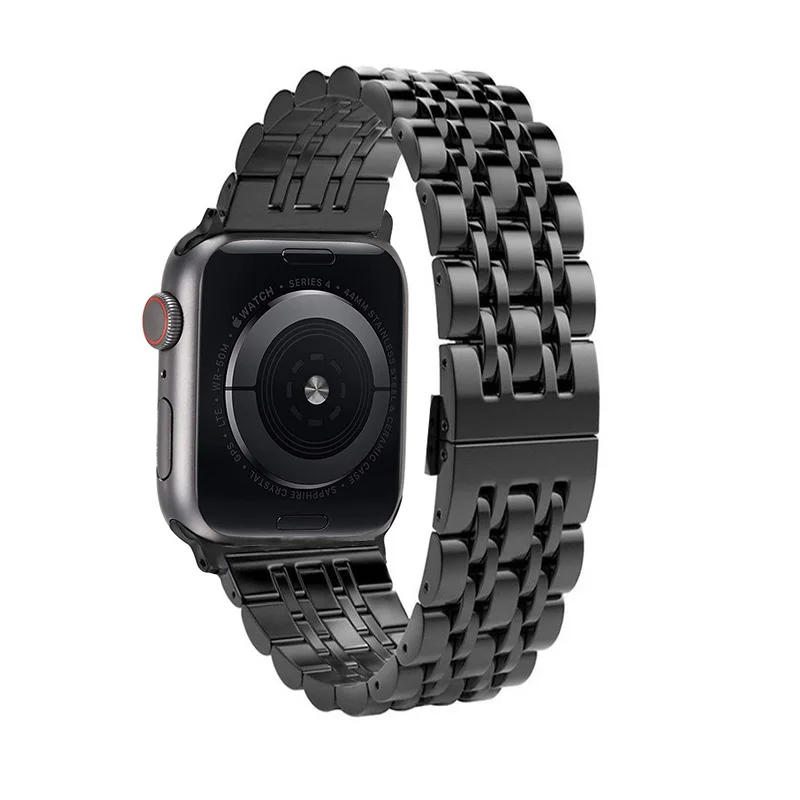 Металлический браслет из нержавеющей стали для Apple Watch 4, 5, 44 мм, 40 мм, ремешок для iwatch Series 3, 2, 1, 38 мм, 42 мм, сменный ремешок