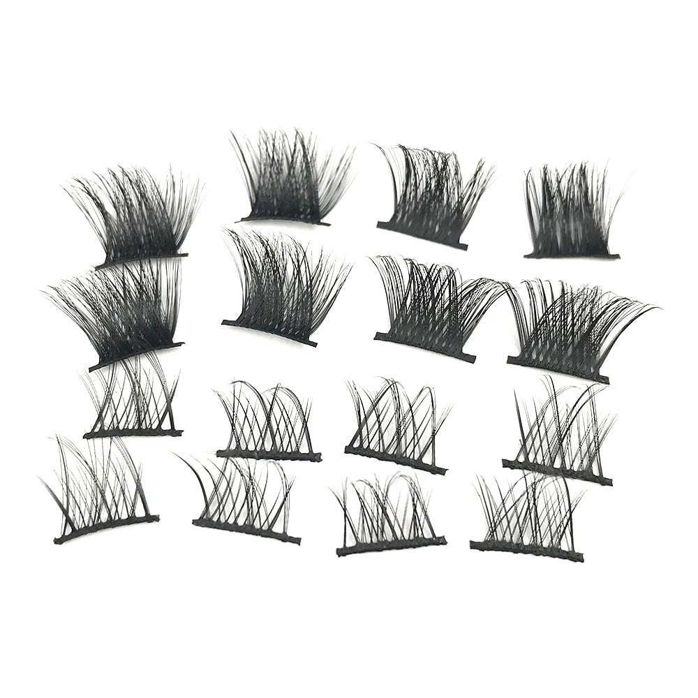 

Elyco оптовая продажа, сделай сам, сегментные ресницы ручной работы, искусственные норковые ресницы, частная этикетка набор ресниц