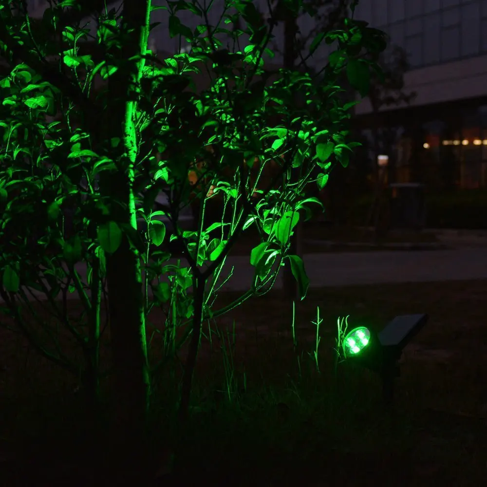 T SUN 4LED Зеленый цвет солнечный светильник наружное украшение Солнечный садовый s