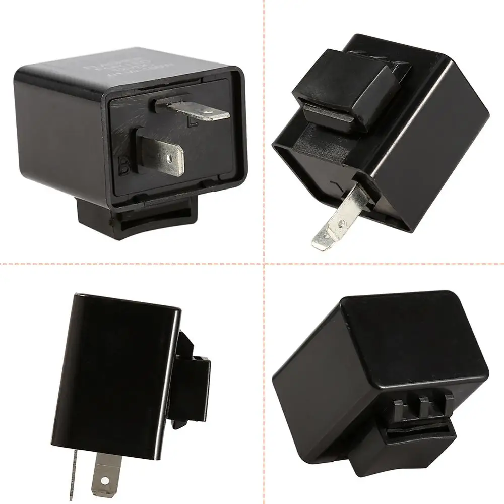 1 pcs 12V 2 Pin Black LED Flasher Blinker Turn Signal Relay Motorcycle Indicator Light advanced SMD chip | Автомобили и мотоциклы
