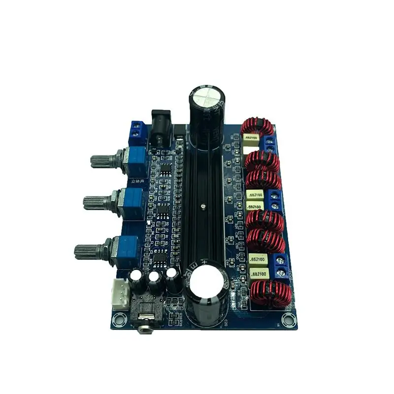 

XH-M139 2.1 channel digital power amplifier board 12v-24v wide voltage TPA3116D2 2*50W 100W