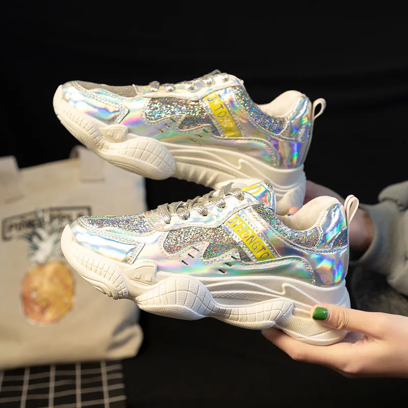 Цветная женская обувь ins tide Новинка 2019 года Корейская Студенческая для бега на