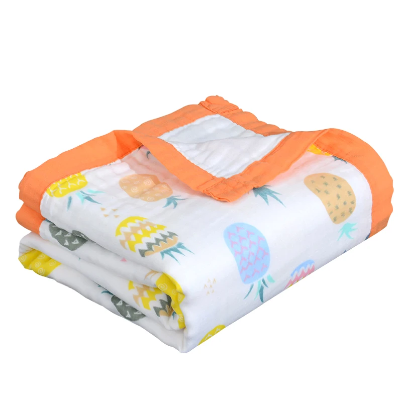 Baby Blankets Children Bedding Newborn  Swaddle Blankets Cotton 6 Layers Gauze Baby Wrap Bath Tower Summer Thin Quilt 110*110cm