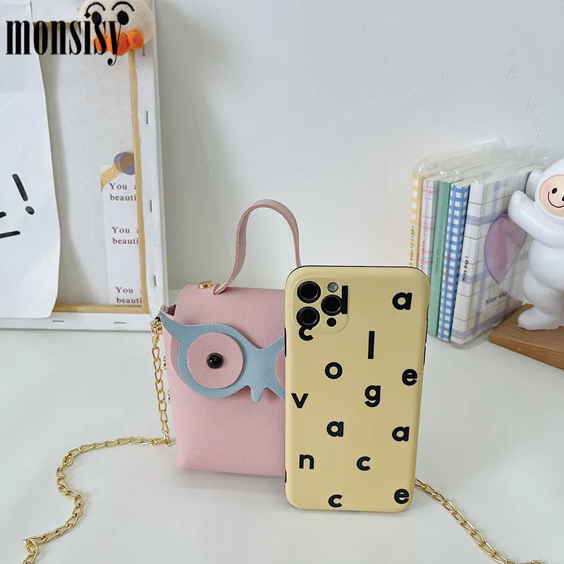 Monsisy 2021 кошелек для монет и сумочка в виде совы Детский Детская сумка через плечо