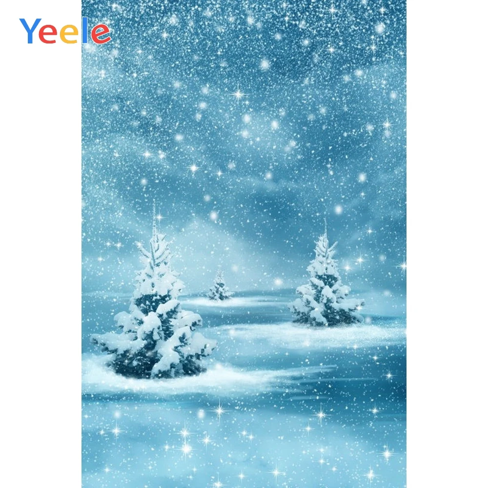

Christmas Tree Winter Snow Snowflake Dreamy Wonderland Background Vinyl Photography Backdrop For Photo Studio Photophone Shoot