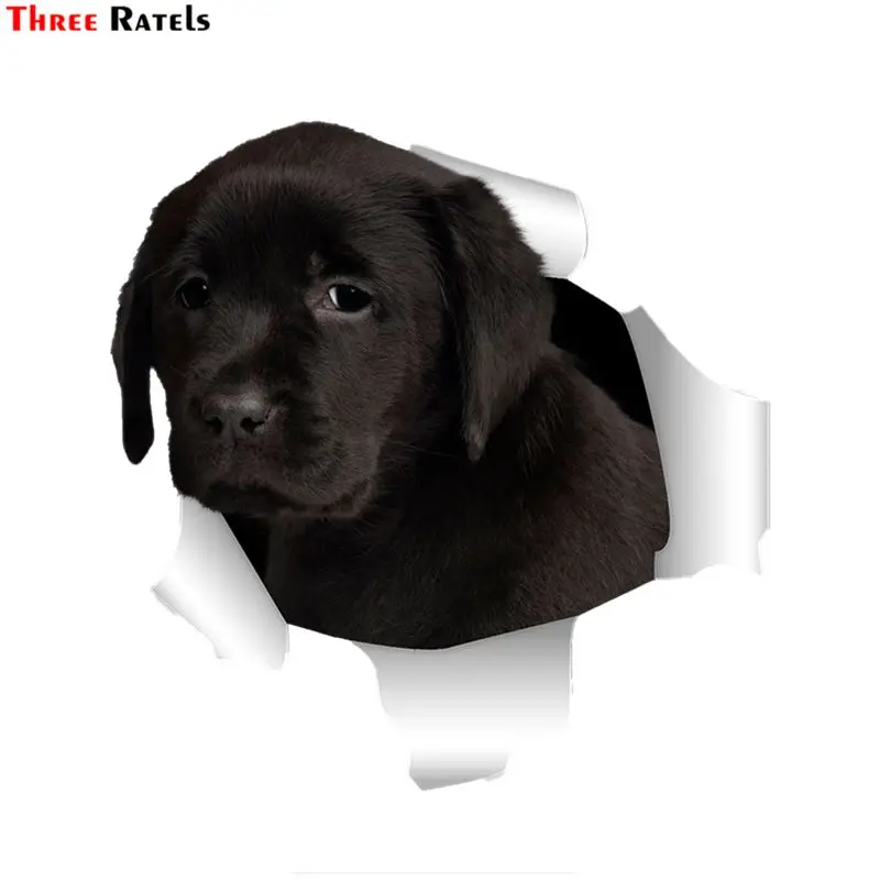 Three Ratels QD17 милый 3D рваный металлический дизайн лабрадор _ извлекает собаку