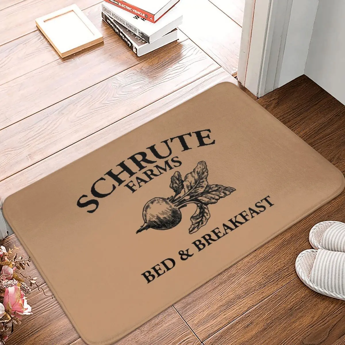 

Schrute Farms Bed And Breakfast Doormat Carpet Mat Rug Polyester Non-Slip Floor Decor Bath Bathroom Kitchen Bedroom 40*60