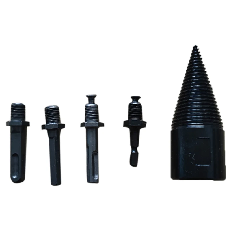 

42Mm Firewood Splitter Machine Drill Bit Shank Wood Splitting Cone Reamer Punch Driver Bits Woodworking Tools