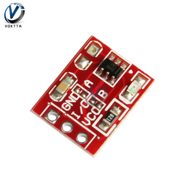 5pcs/lot NEW TTP223 Touch Button Module Capacitor Type Single Channel Self Locking Key Capacitive Switch Sensor | Обустройство дома