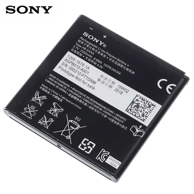 Оригинальная запасная батарея Sony для SONY Xperia ZR SO-04E M36h C5502 C5503 AB-0300 BA950 натуральная