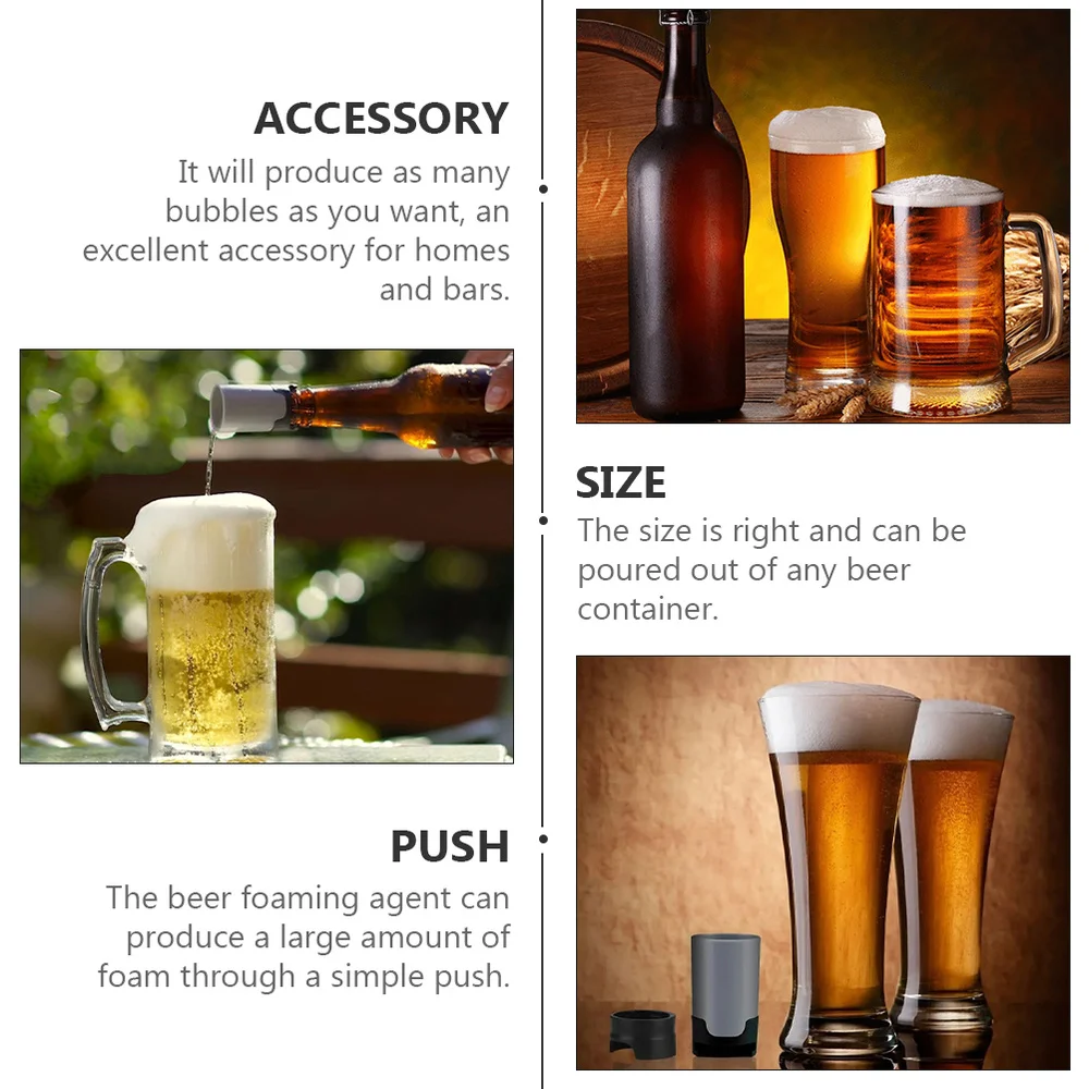 

2pcs Beer Maker Beer Foamer Household Party Mini Portable Beer Bubbler