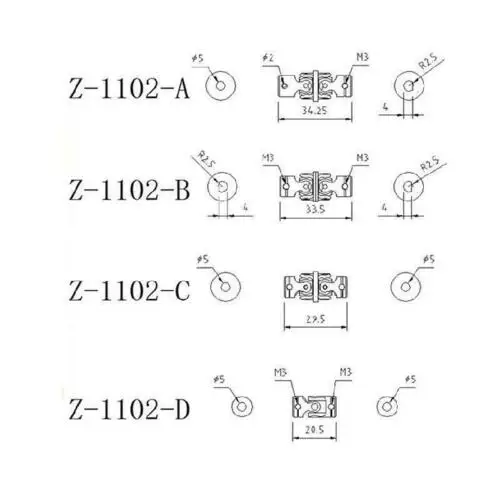 

US Stock LESU Metal CVD Drive Shaft Connector D 1/14 DIY Tamiya RC Tractor Model TH02146-SMT2